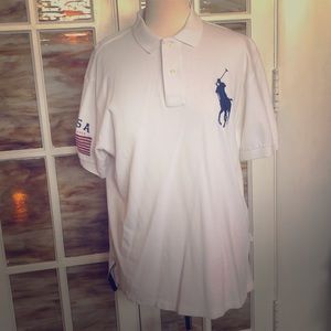 Classic Ralph Lauren, with a large polo logo.